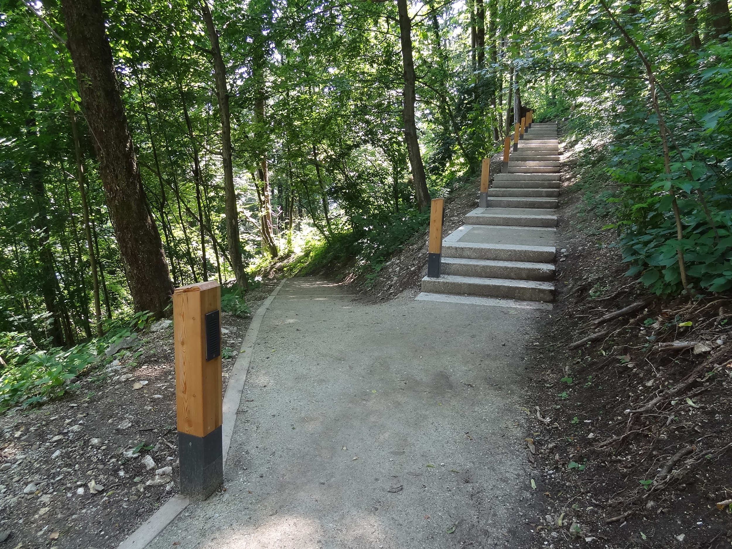 bruto bled pot na grad jezero castle lake path stairs stopnice