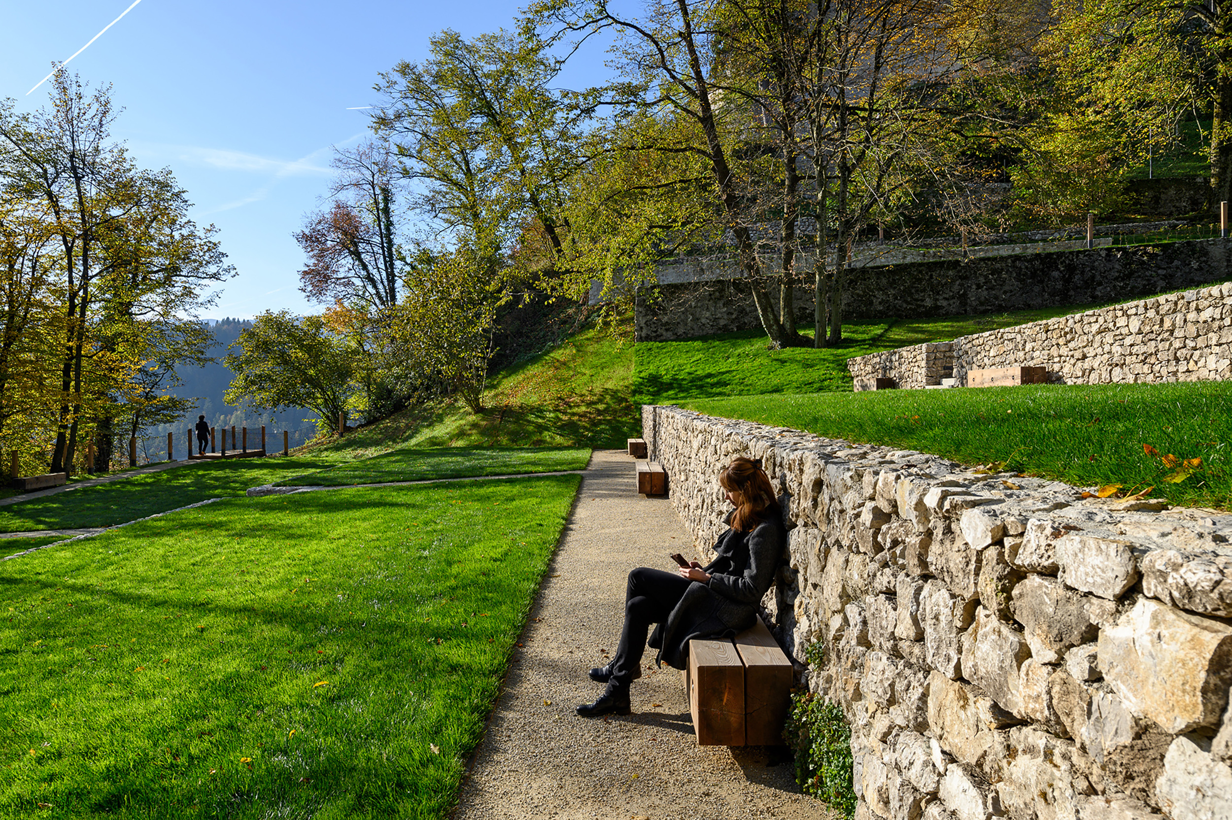 bruto bled grad jezero lake castle grajski park